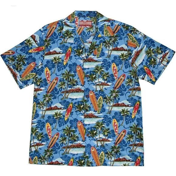 Vintage Other - 🏄🏼RJC Men’s Surfing Diamond Head Hawaiian Aloha Shirt | 2X